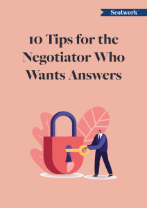 Tips for Negotiatiors Who Want Answers cover